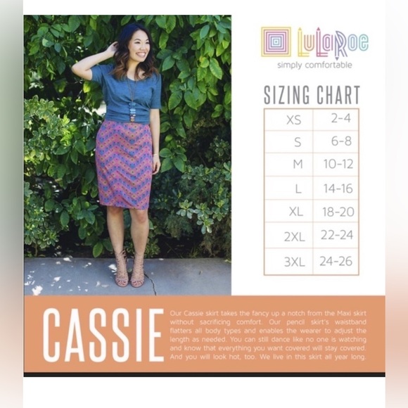 LuLaRoe Red and‎ Black Mini Pencil Skirt Casual - Picture 3 of 3